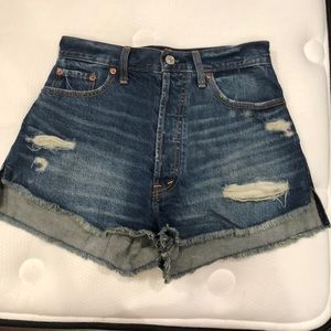 High Wasted Jean Shorts